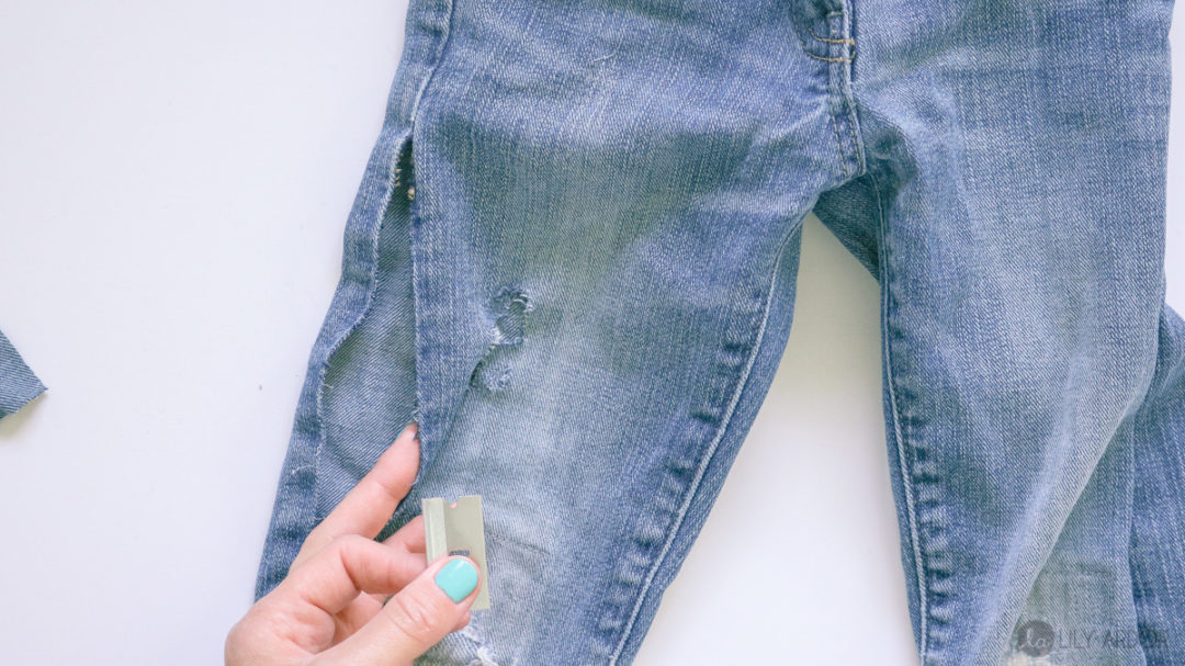 ripping jeans at home