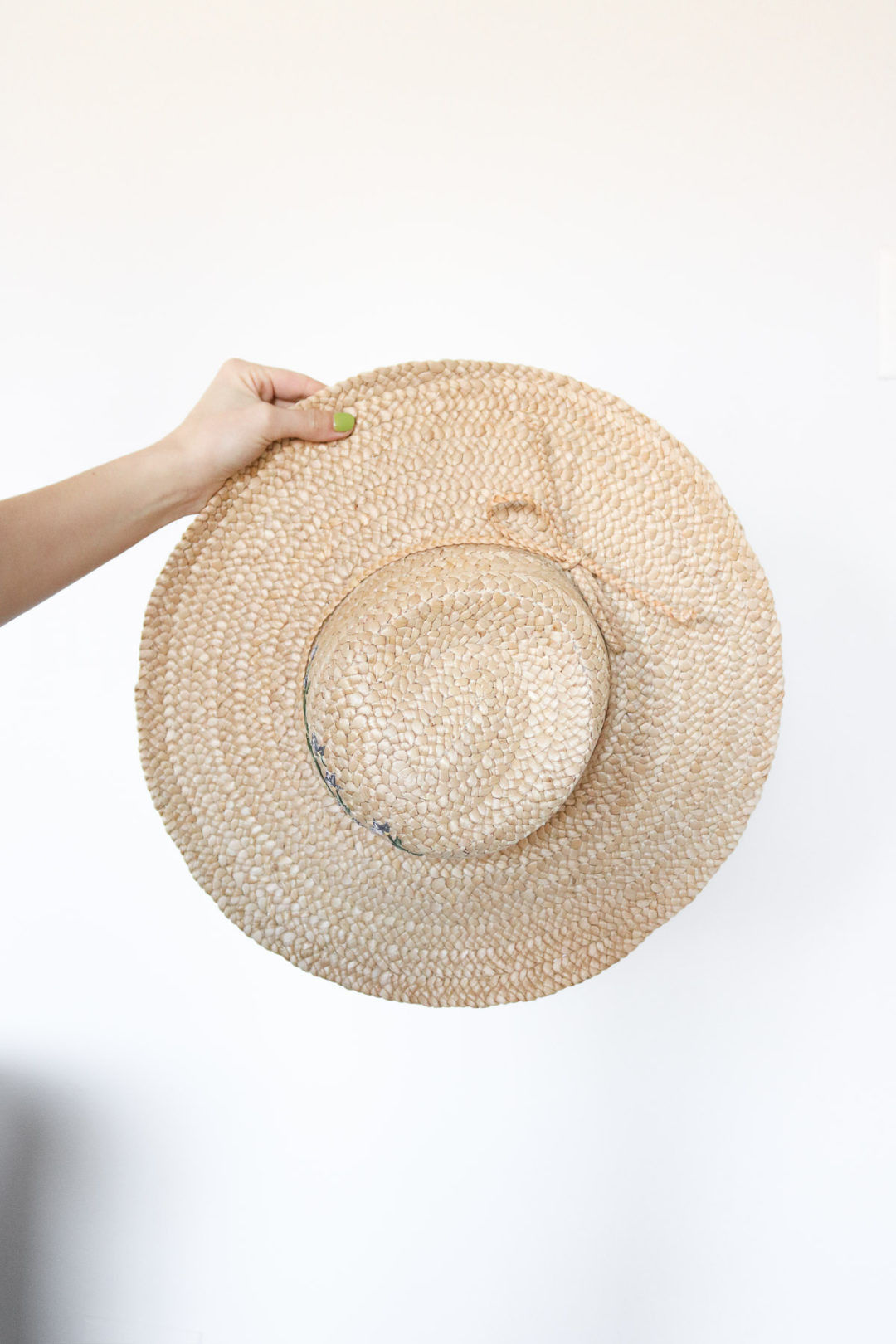 Sunhat Transformed into a Wall Basket - Lily Ardor