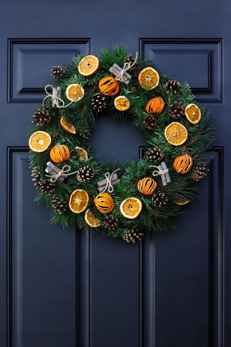 Citrus Wreath Tutorial | HOW TO DRY CITRUS + Decorate with it!