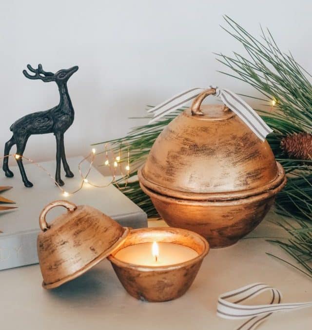 HOW TO MAKE CHRISTMAS BELL CANDLES