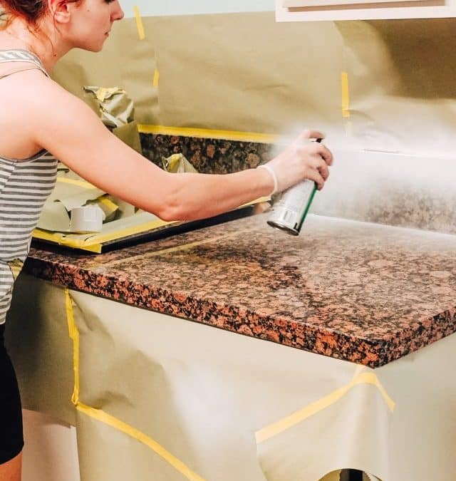 SPRAY PAINT GRANITE COUNTERTOPS